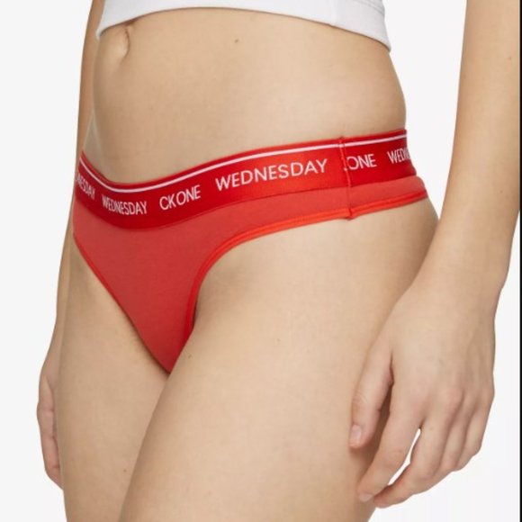 NWT Calvin Klein CK One Days of the Week Thong Panties MSRP $55 - Picture 6 of 10